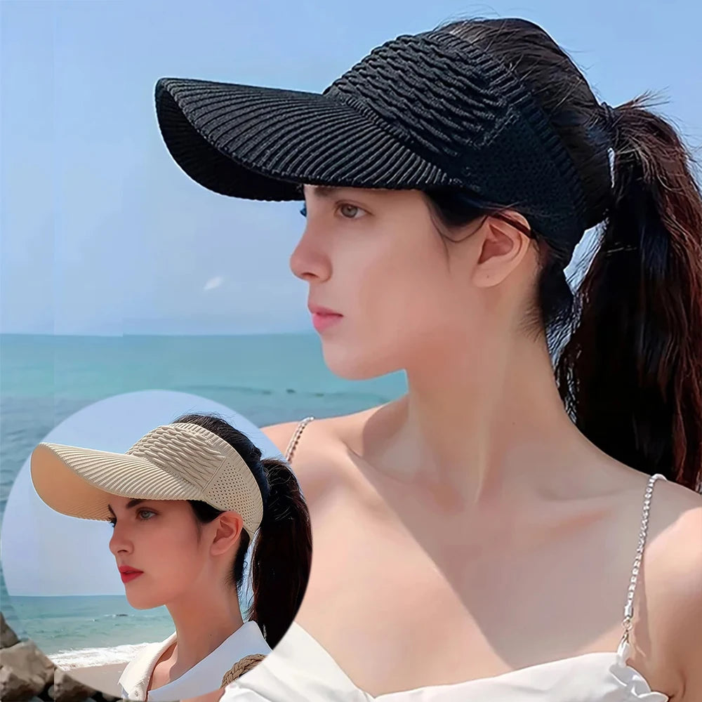Women's Adjustable Anti-UV Sun Visor Hat