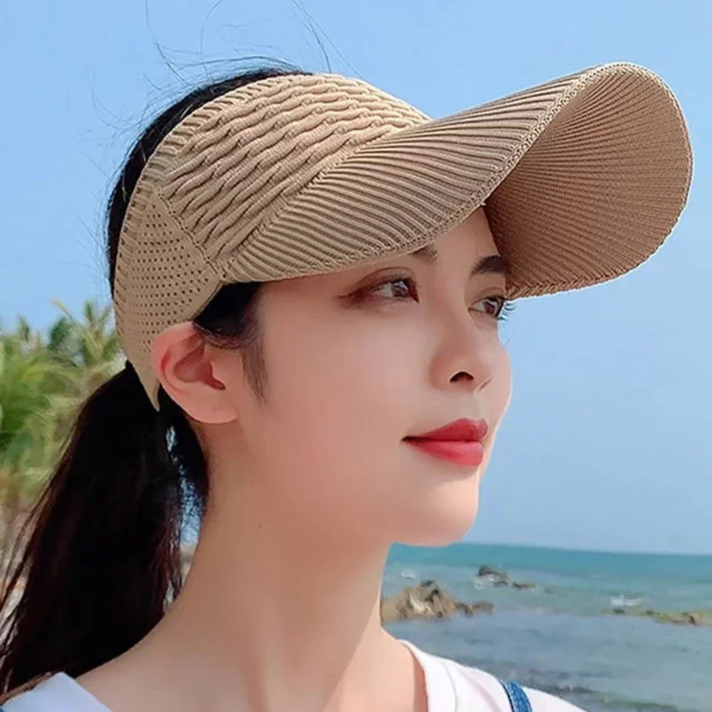 Women's Adjustable Anti-UV Sun Visor Hat