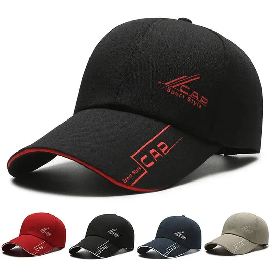 Men's Summer Long Brim Baseball Cap for Sun Protection