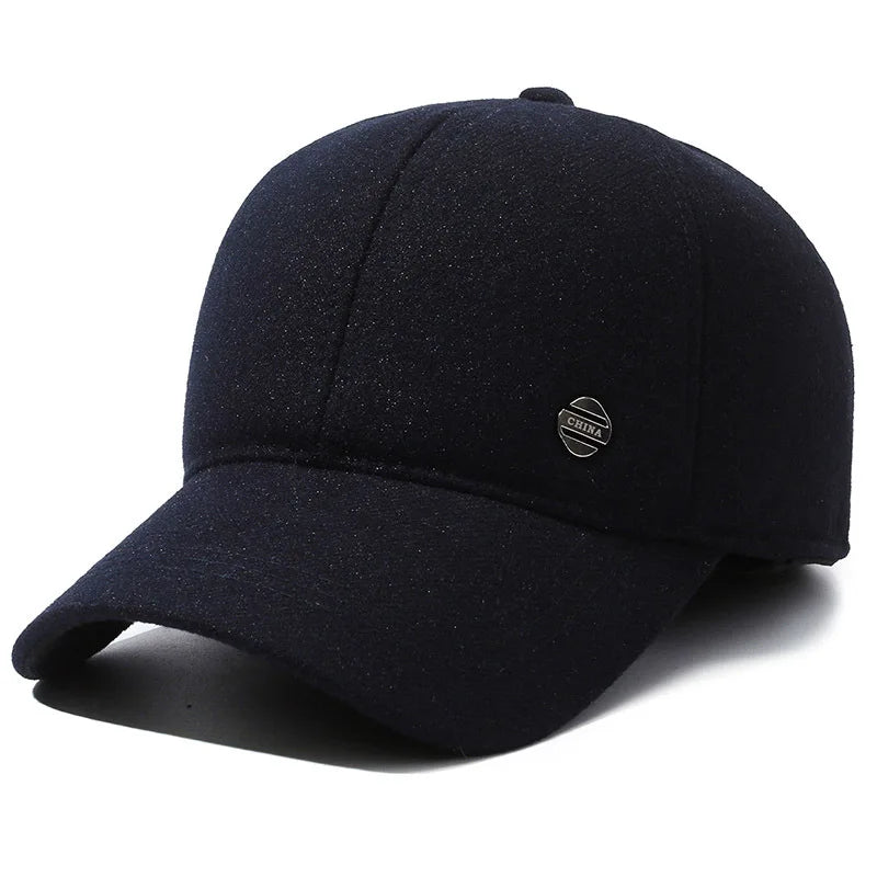 Men's Winterproof Baseball Cap with Ear Muffs