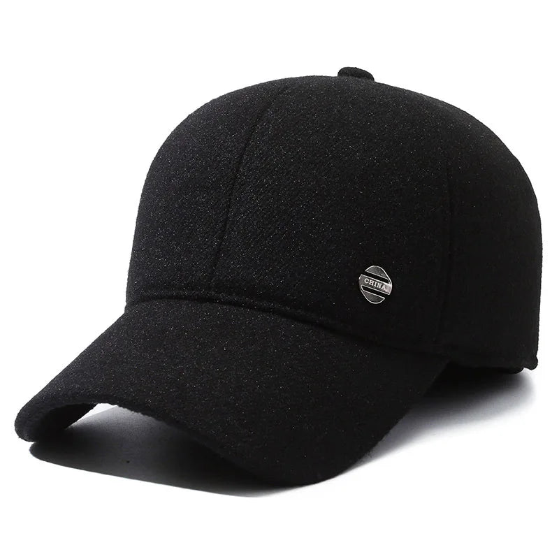 Men's Winterproof Baseball Cap with Ear Muffs