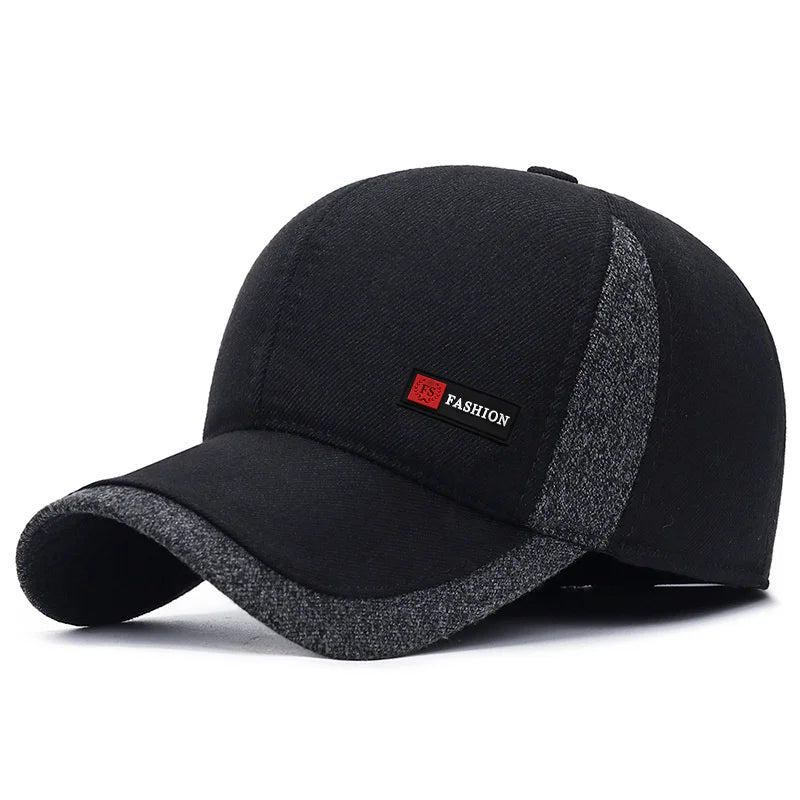 Men's Winter Dad Baseball Cap with Earflaps