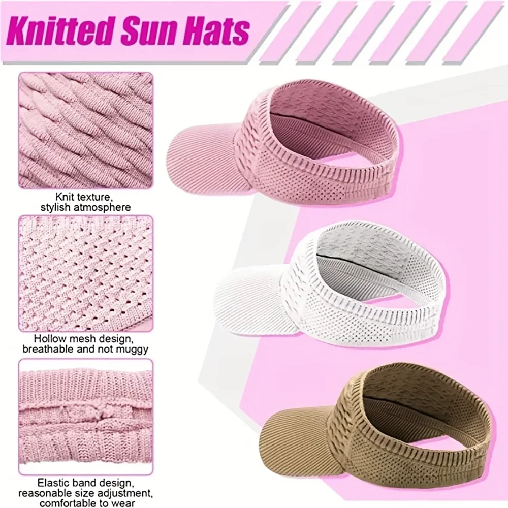 Women's Adjustable Anti-UV Sun Visor Hat