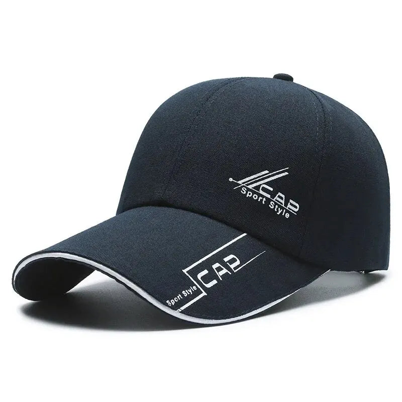 Men's Summer Long Brim Baseball Cap for Sun Protection