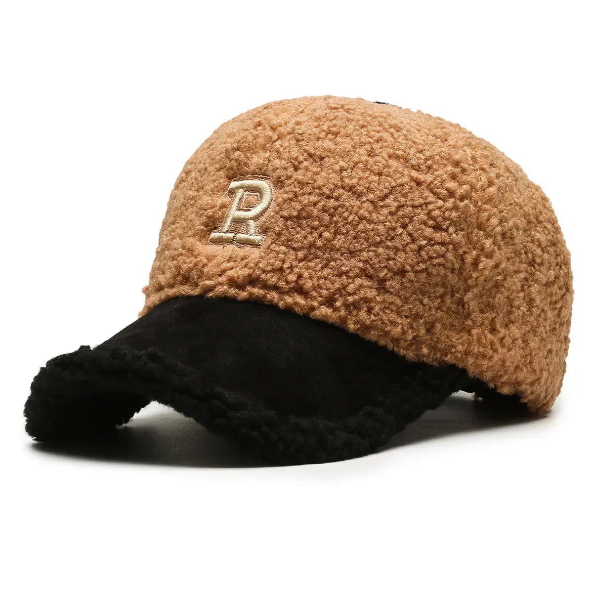 Lambswool Winter Embroidered Baseball Cap