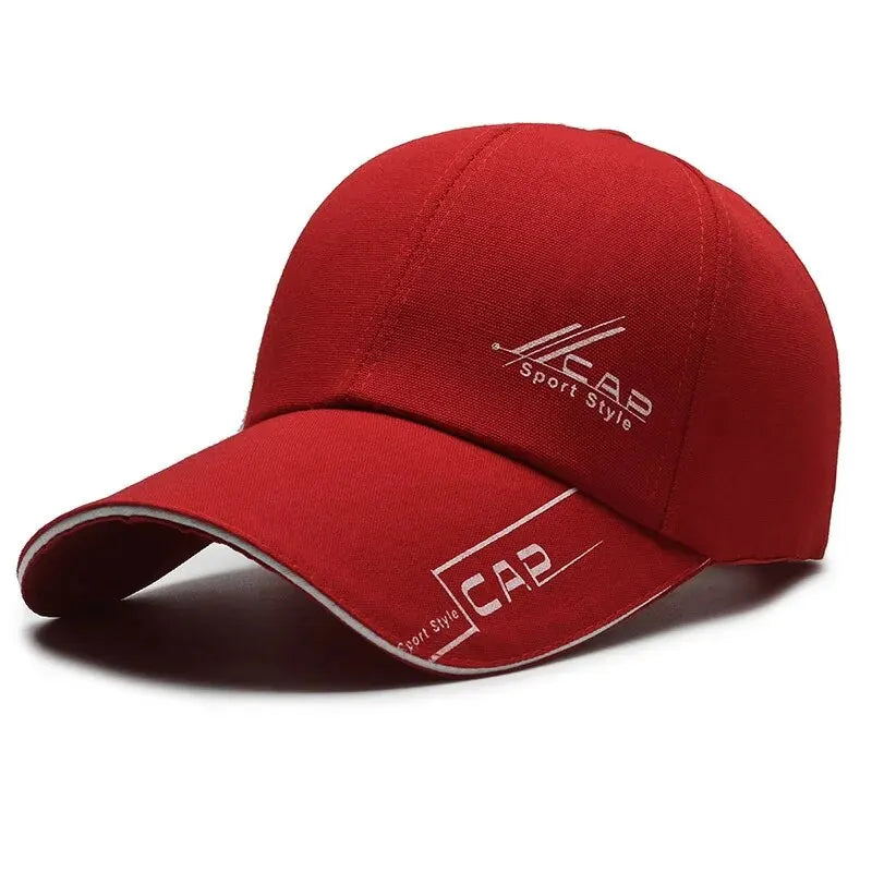 Men's Summer Long Brim Baseball Cap for Sun Protection