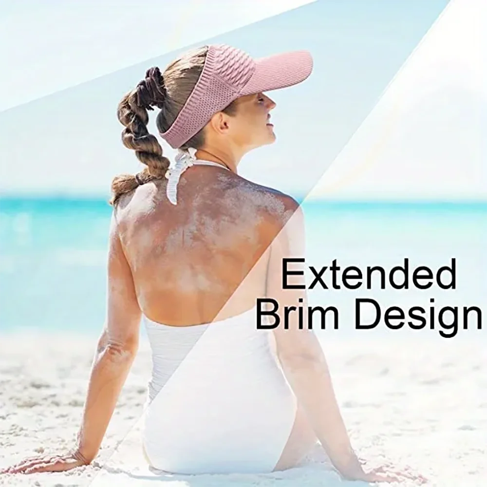 Women's Adjustable Anti-UV Sun Visor Hat