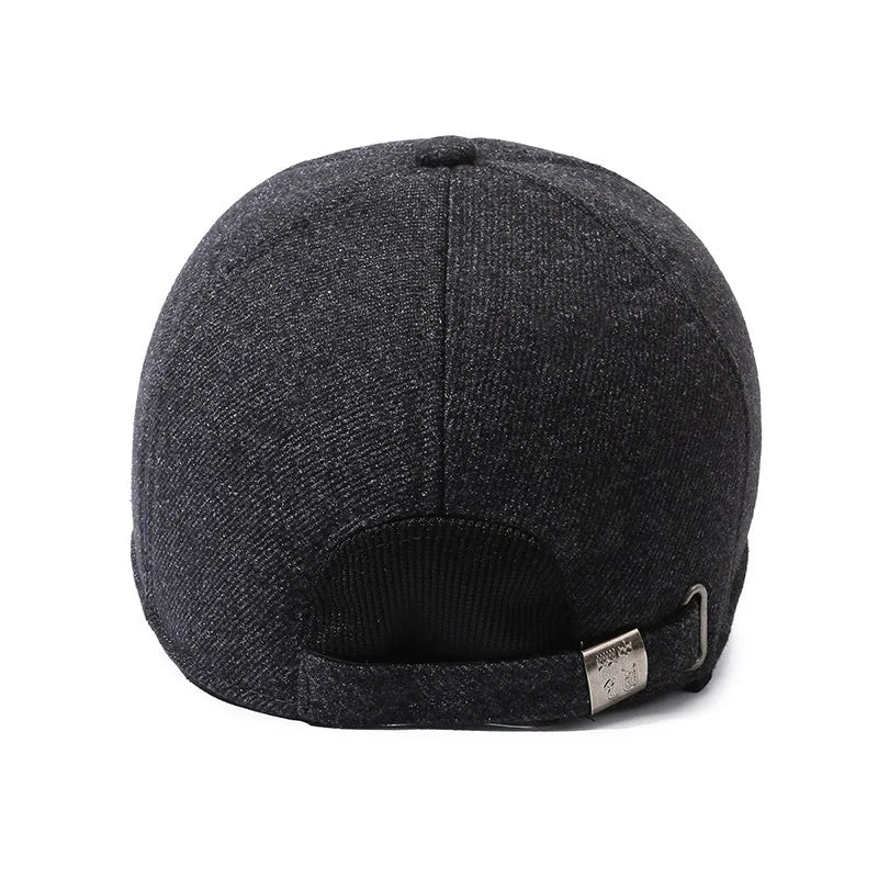 Men's Winterproof Baseball Cap with Ear Muffs