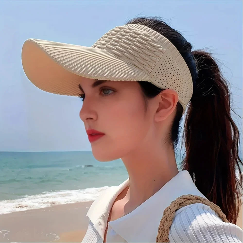 Women's Adjustable Anti-UV Sun Visor Hat