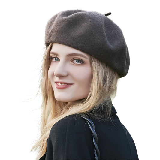 Vintage Wool Beret Hat for Women