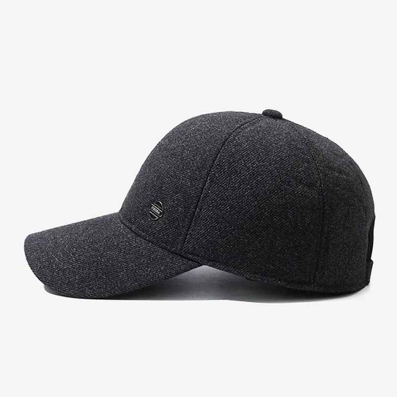 Men's Winterproof Baseball Cap with Ear Muffs